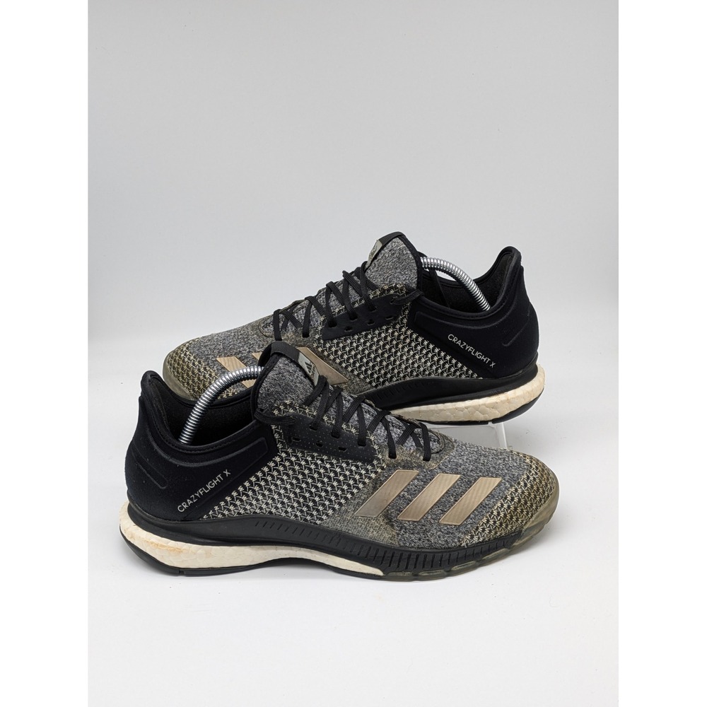 Adidas Crazyflight X Boost Volleyball Shoes Men's Size 9.5 Gray Black CP8900